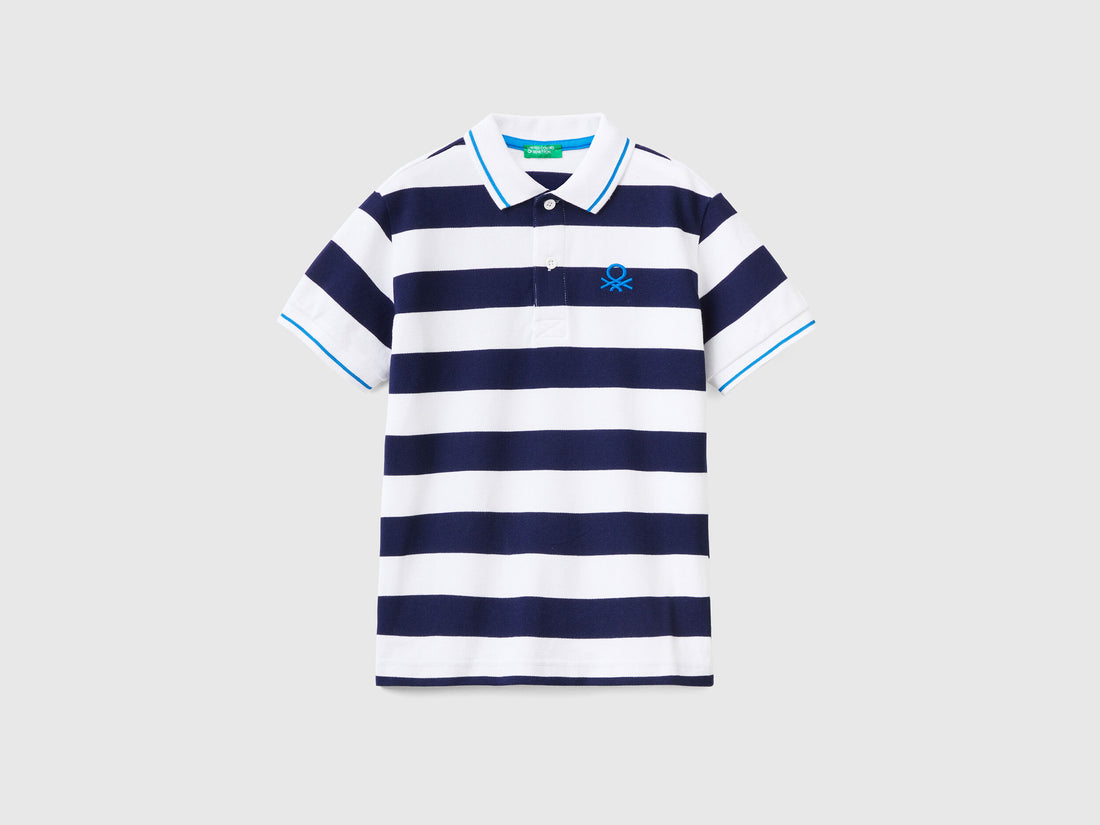 Short Sleeve Polo With Stripes - 01