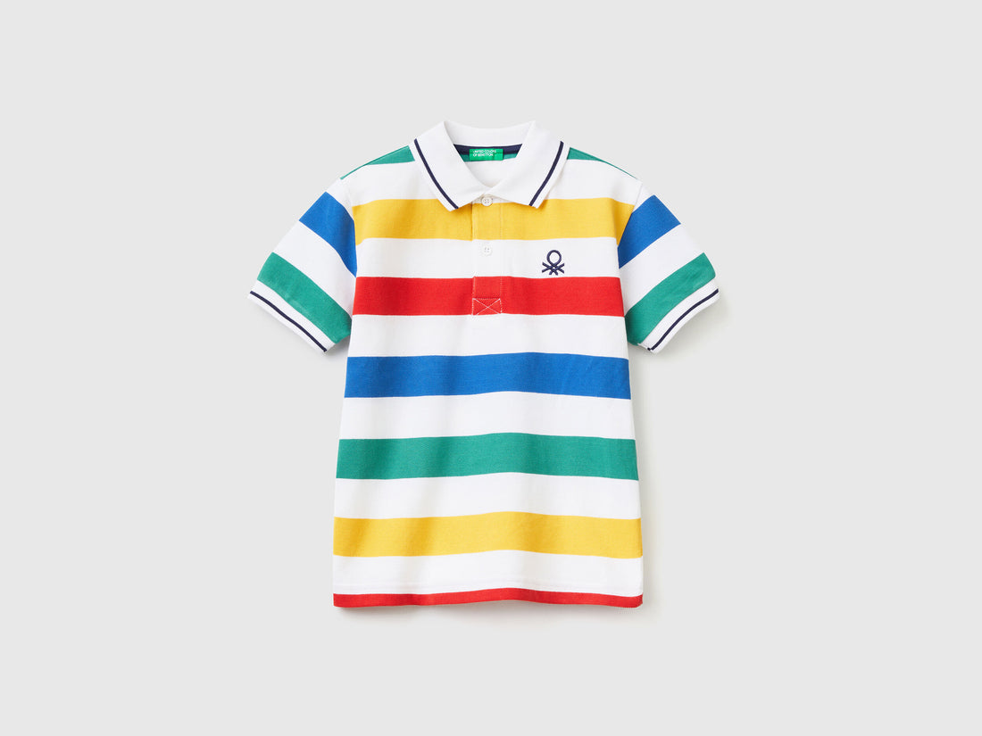 Short Sleeve Polo With Stripes - 01