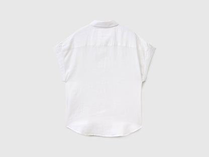 Short Sleeve Shirt In Pure Linen