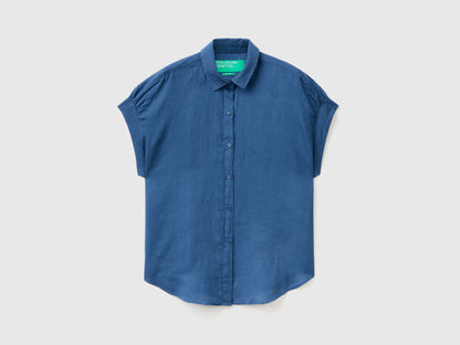 Short Sleeve Shirt In Pure Linen