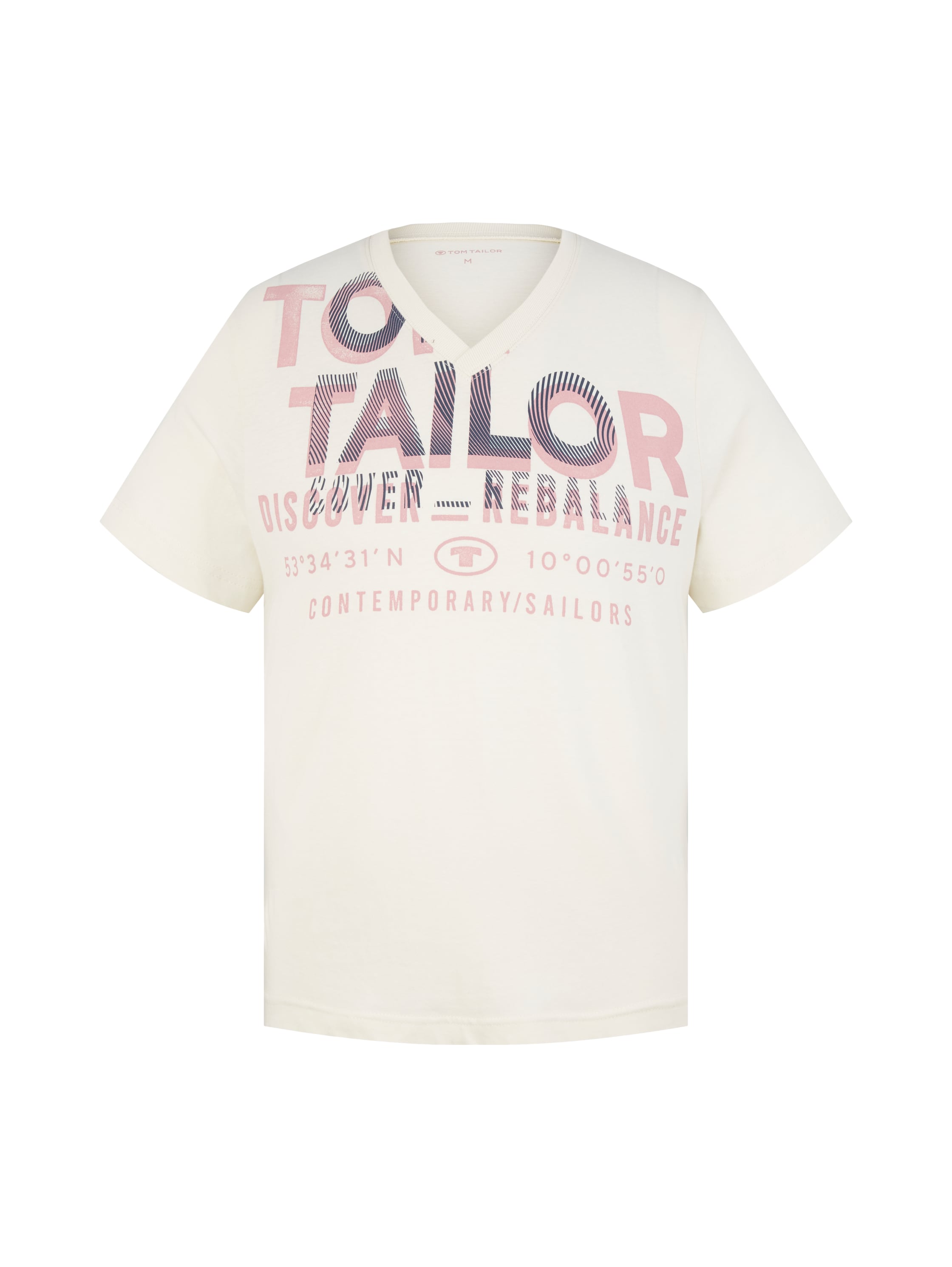 Short Sleeve V-Neck Graphic T-Shirt - BEVAVA