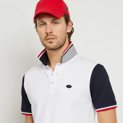 Short-Sleeved Colour-Block Polo - 04