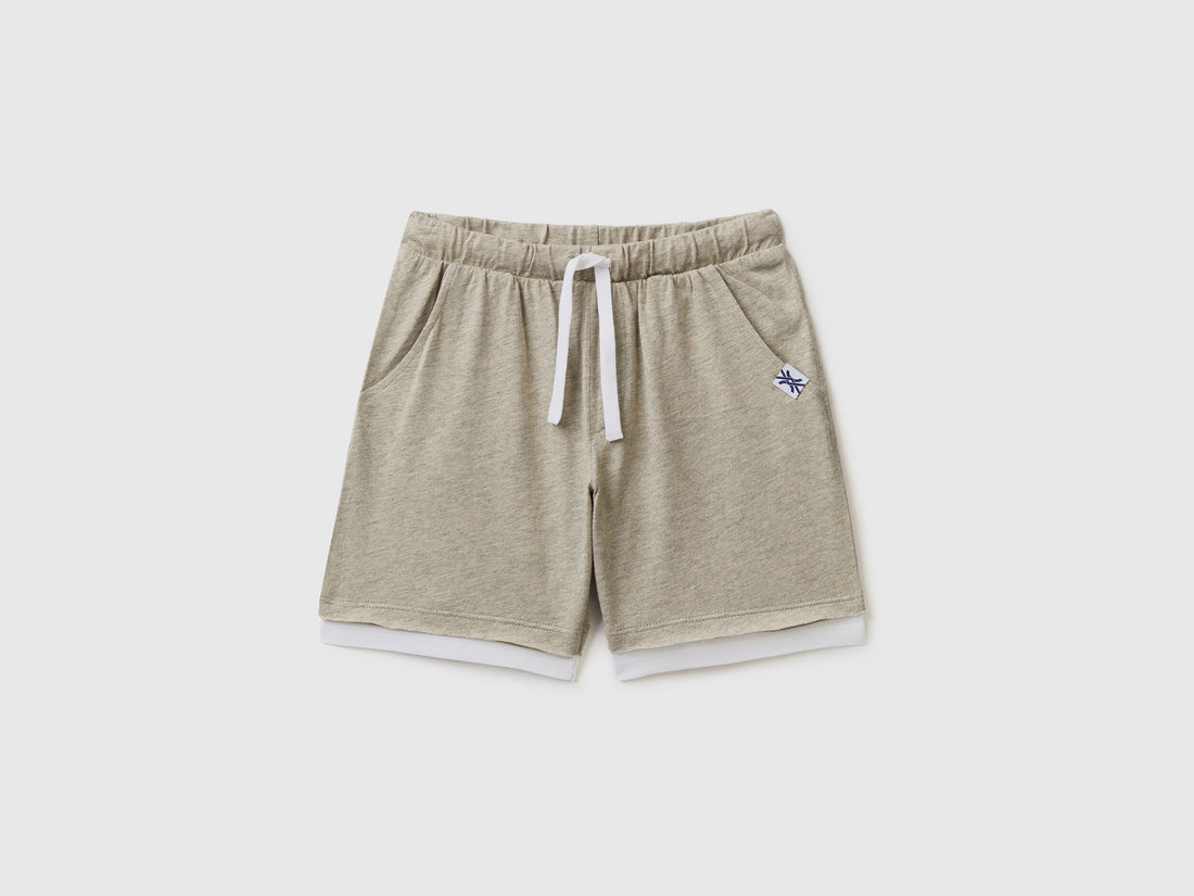 Shorts In Marl Cotton