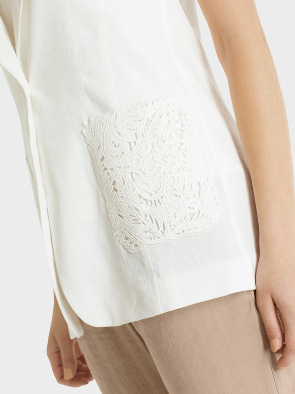 Sleeveless Linen Blazer