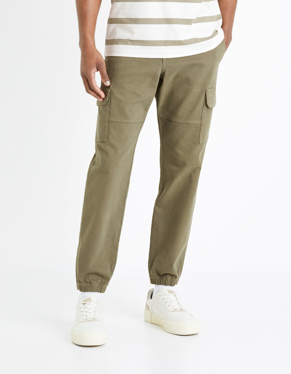 Slim Cargo Pants - Khaki - 02