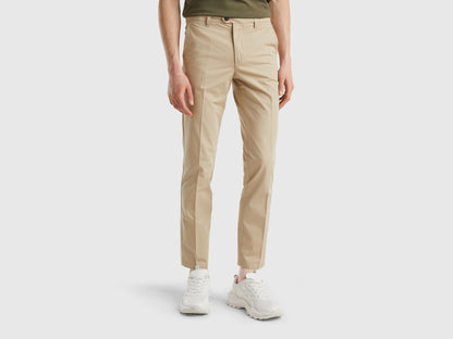 Slim Fit Chinos In Light Cotton