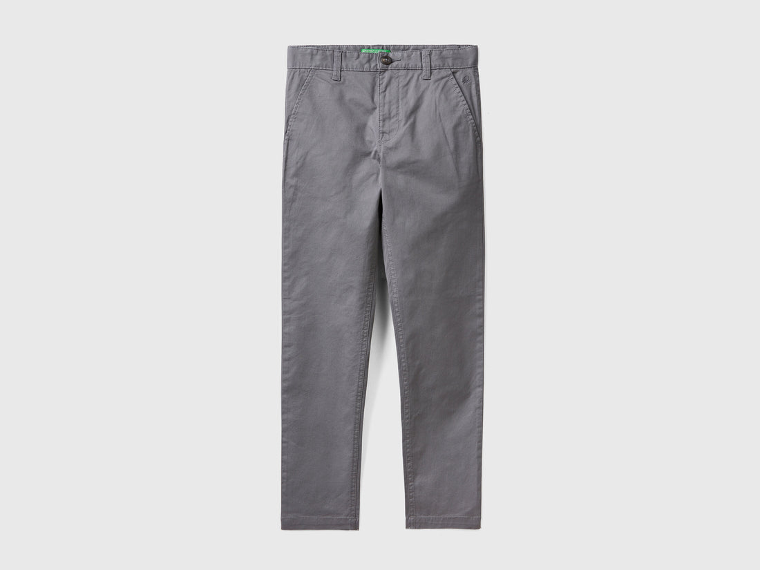 Slim Fit Chinos In Stretch Cotton - 01