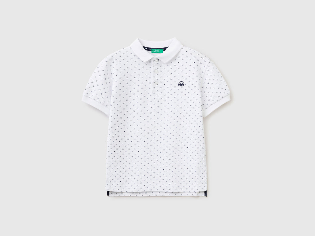 Slim Fit Micro Patterned Polo - 01