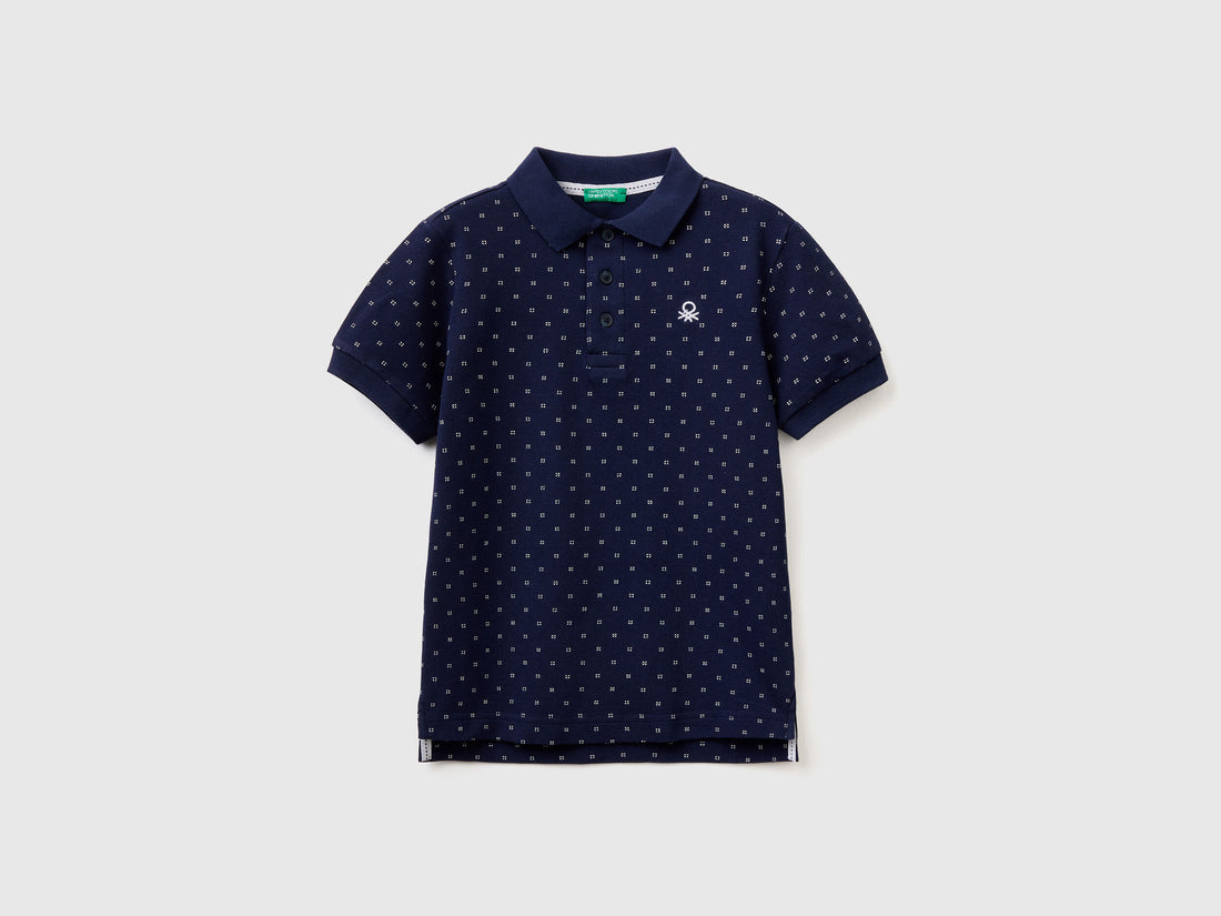 Slim Fit Micro Patterned Polo - 01