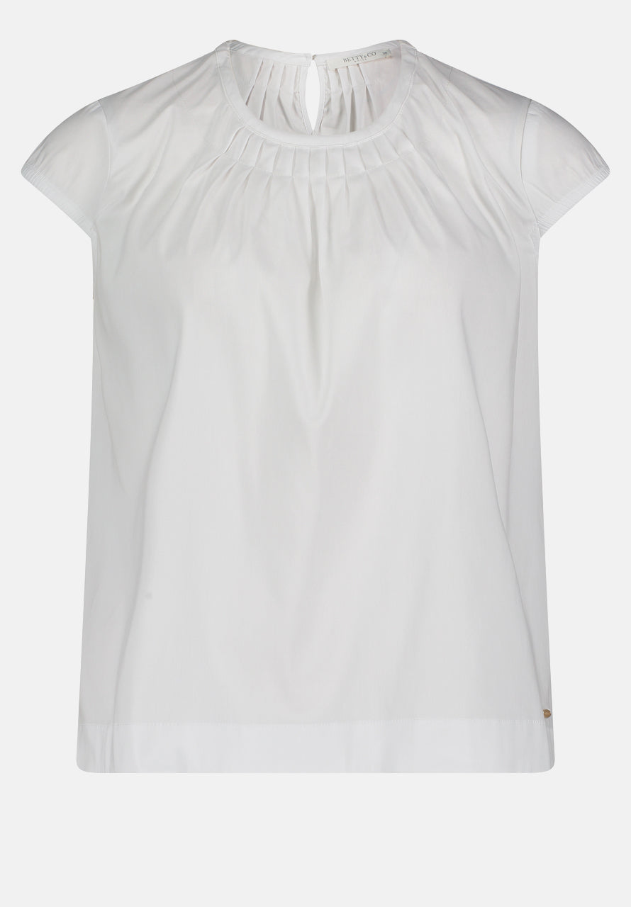 Slip-On Blouse With Gathers
