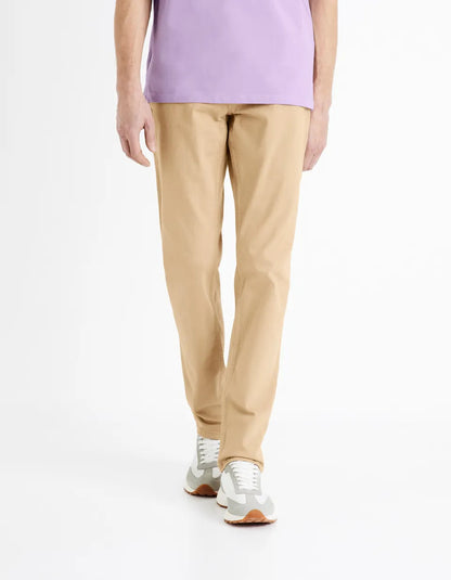 Straight Pants 5 Pockets - Beige - 02