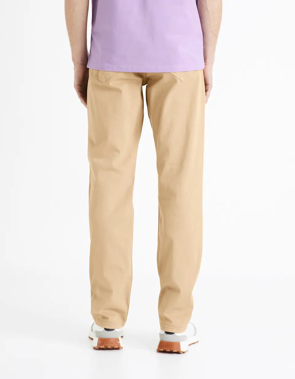 Straight Pants 5 Pockets - Beige - 04