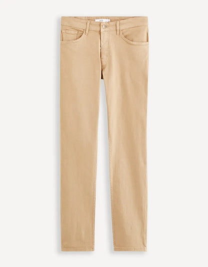 Straight Pants 5 Pockets - Beige - 05