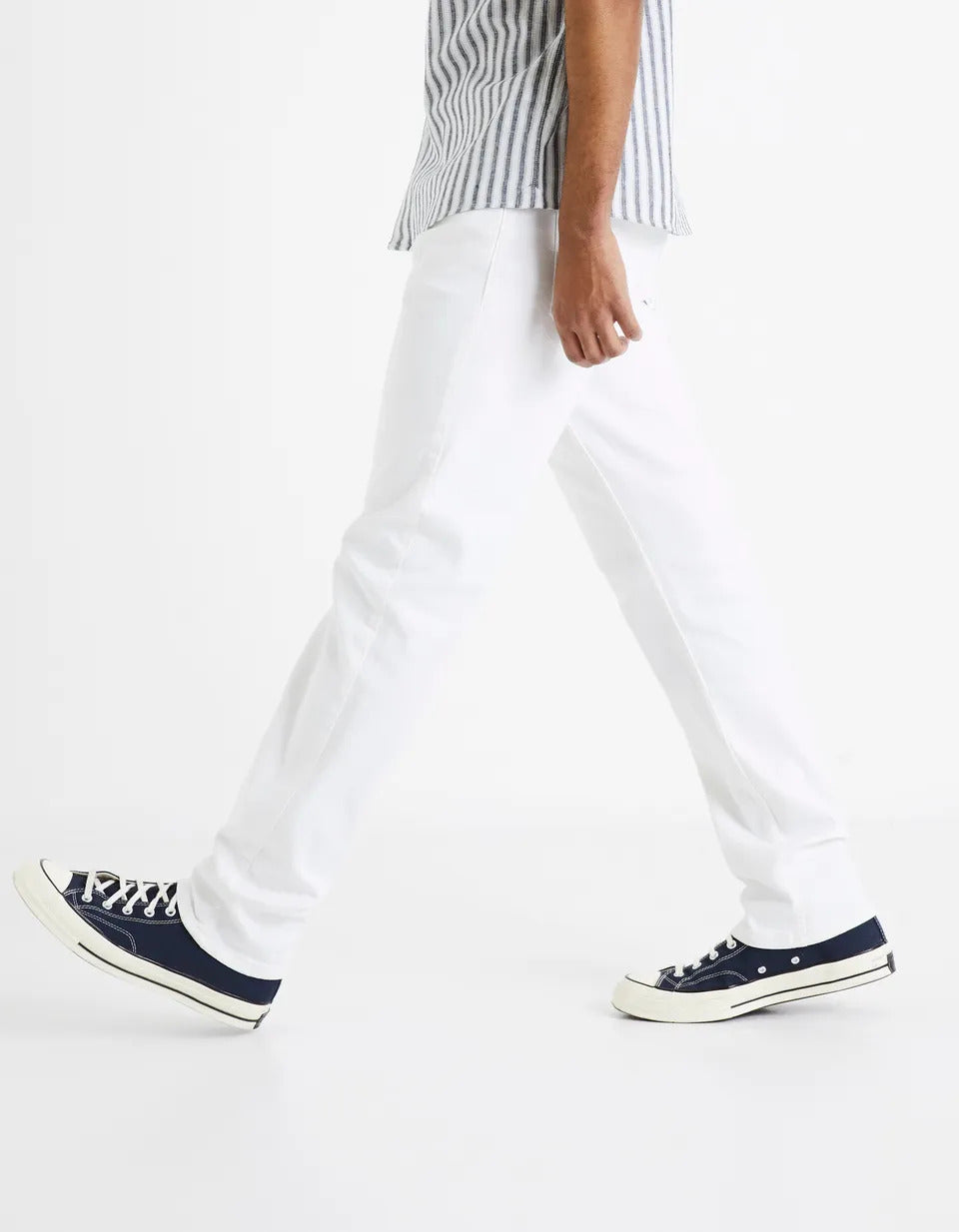 Straight Pants 5 Pockets - White - 03