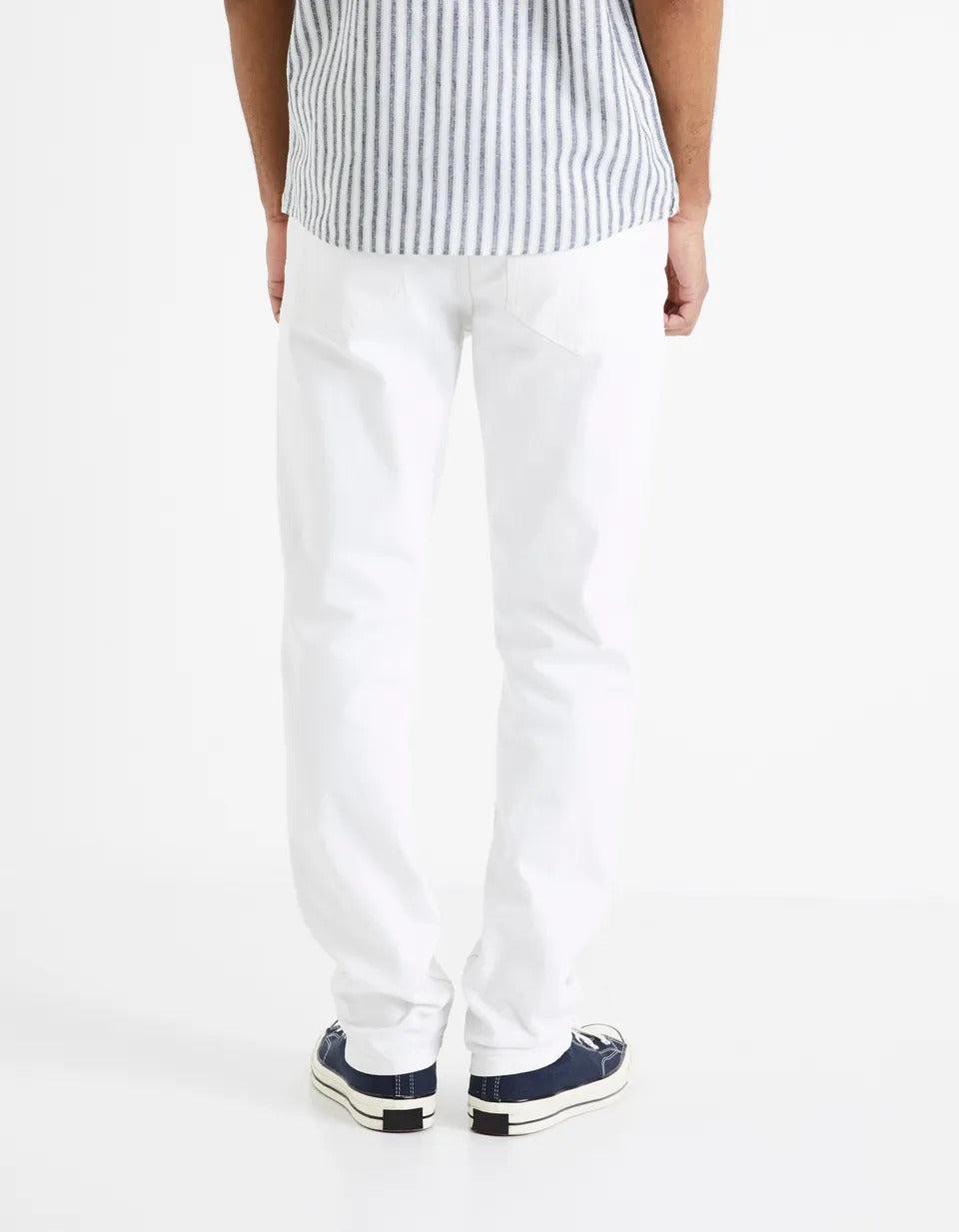 Straight Pants 5 Pockets - White - 04