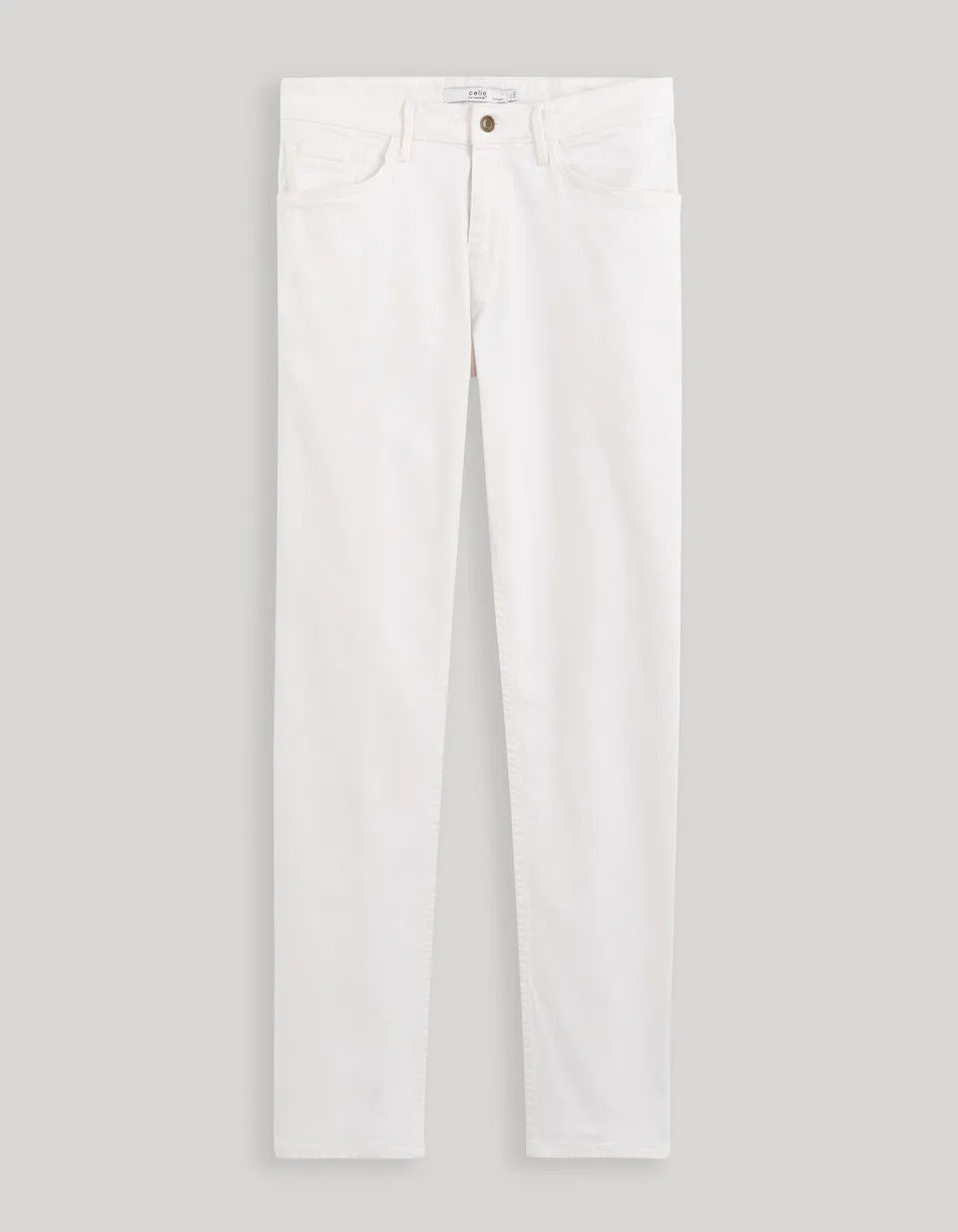Straight Pants 5 Pockets - White - 05
