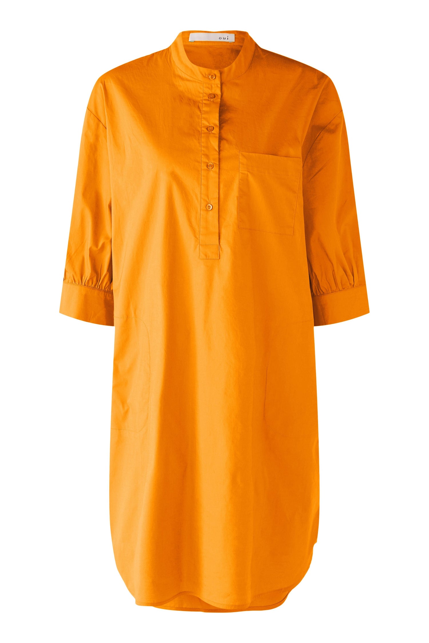 Stretch Cotton Smock Dress Oui