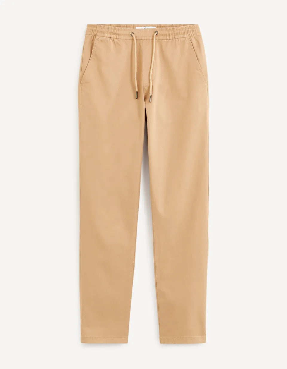 Stretch Cotton Trousers - Sand - 05