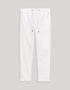 Stretch Cotton Trousers - White - 01