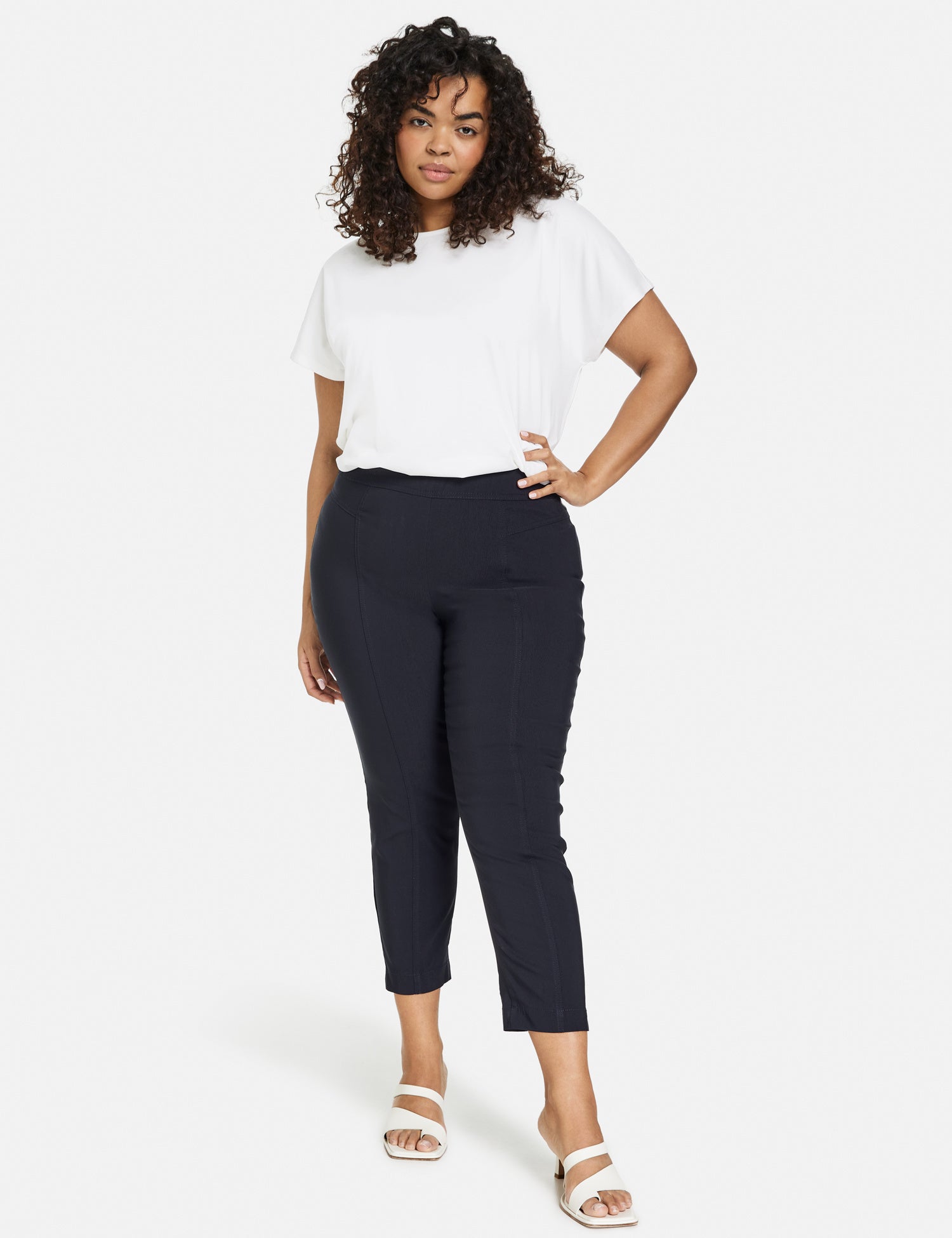 Stretchy 3/4-Length Trousers, Lucy