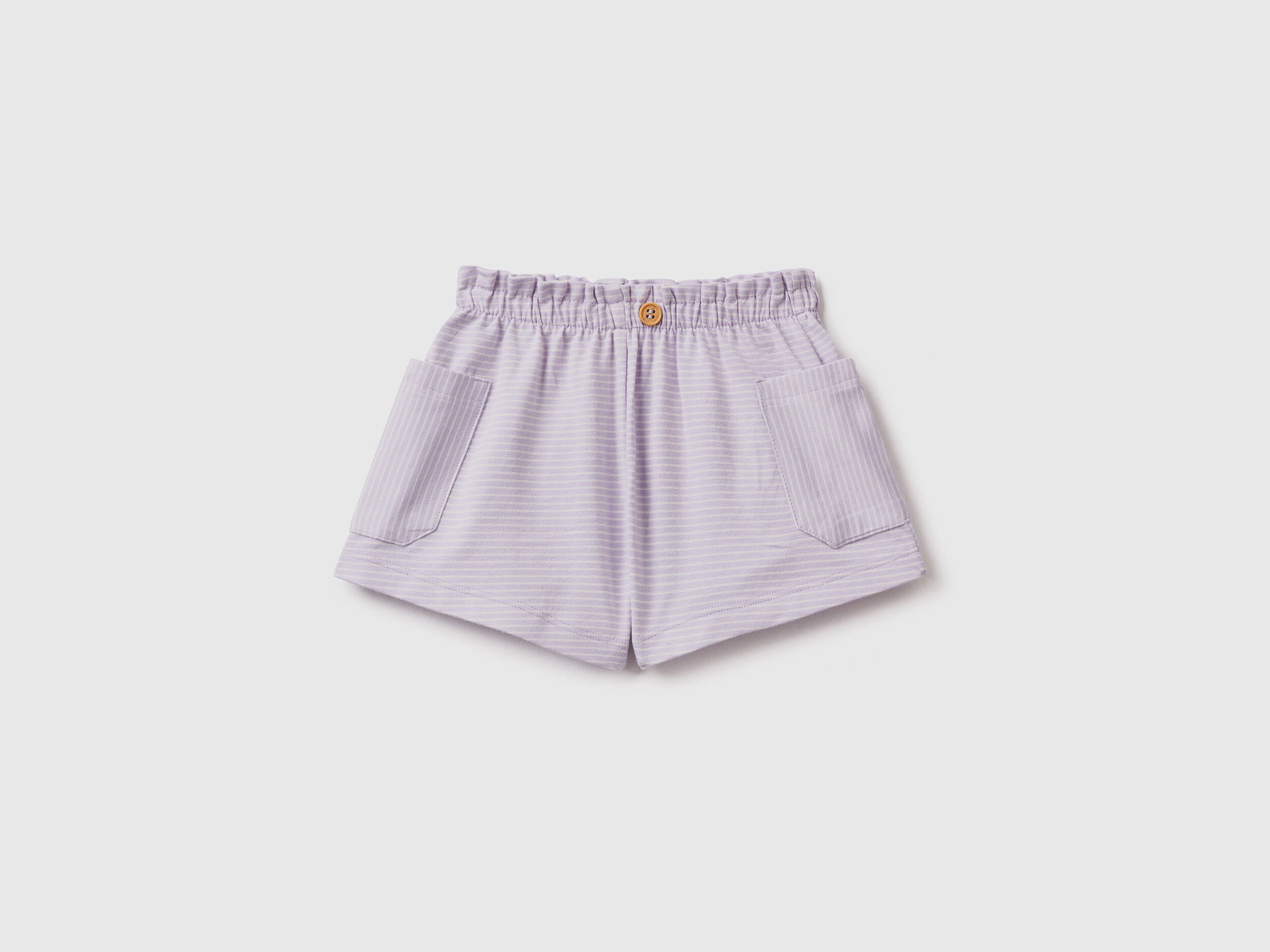 Striped Bermudas With Pockets