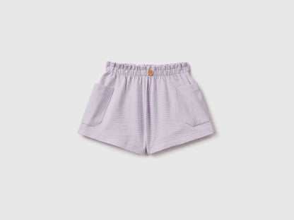 Striped Bermudas With Pockets