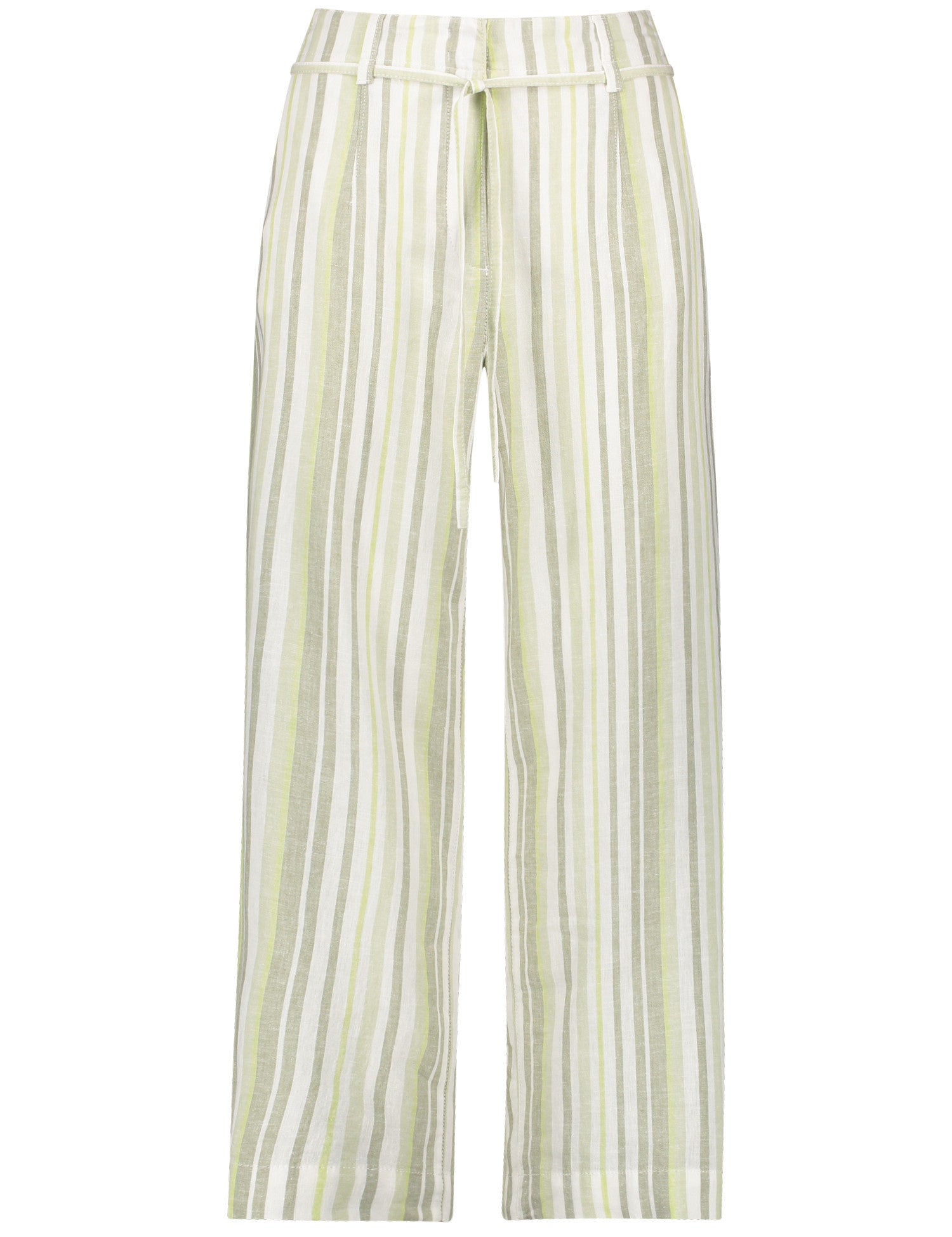 Striped Culottes Made Of Pure Linen