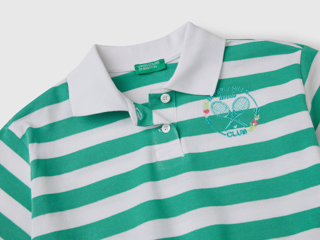 Striped Polo Shirt With Crest - 02