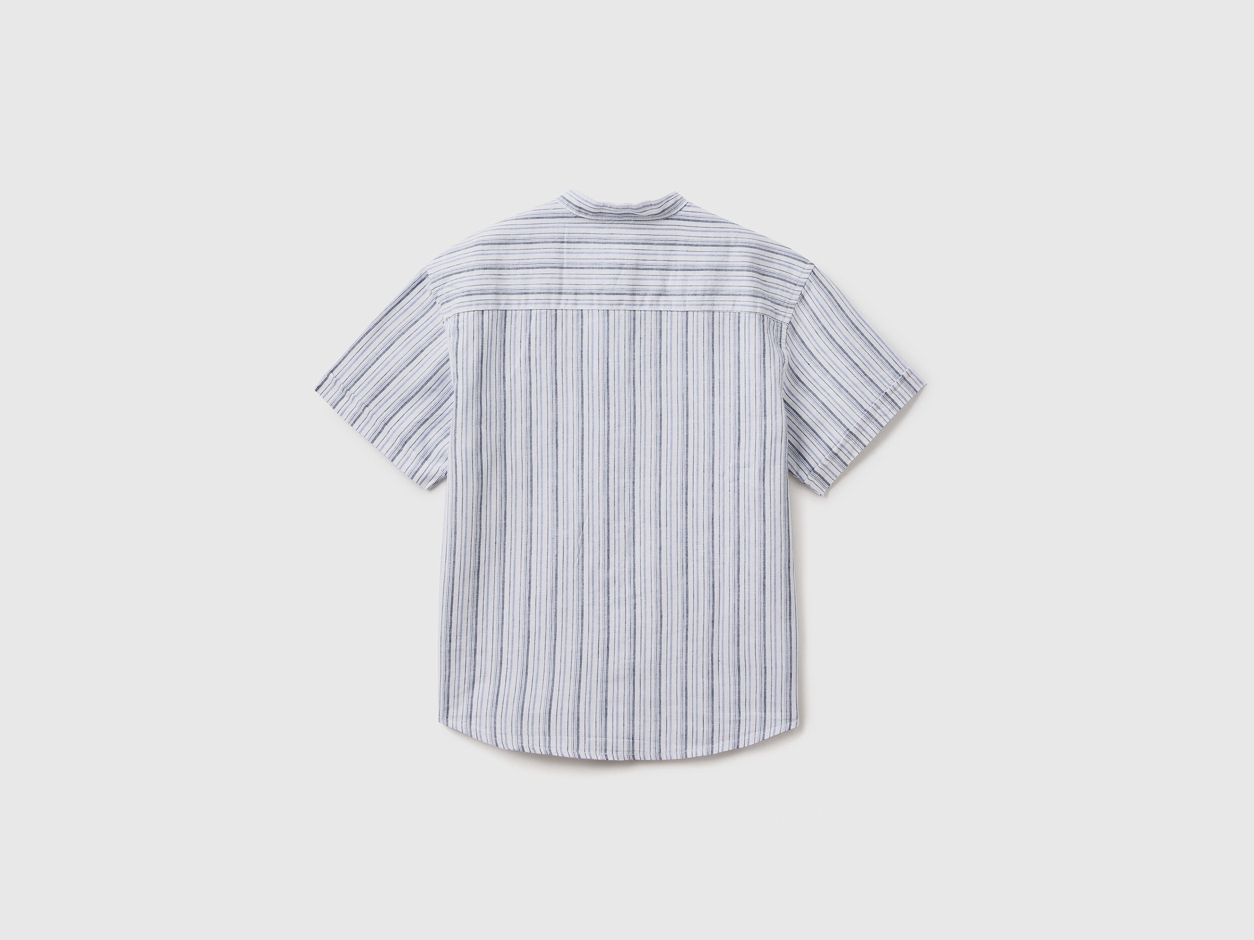 Striped Shirt In Linen Blend