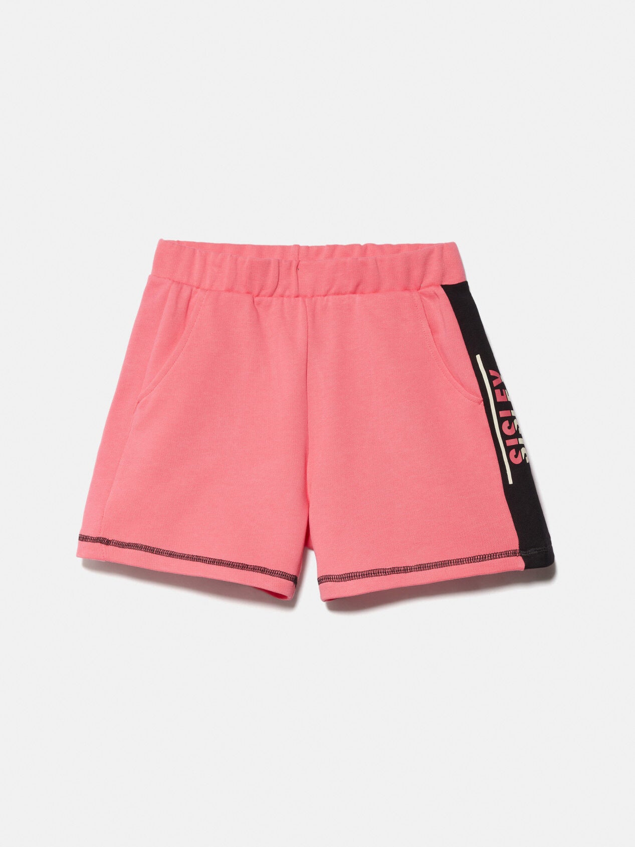 Sweat Shorts With Bands And Logo - 01