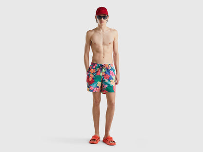 Swim Trunks With Floral Print