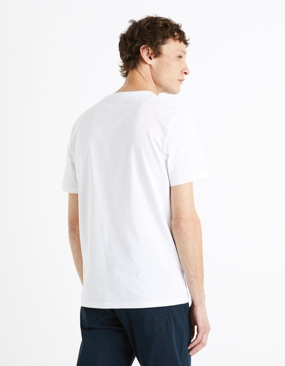 T-Shirt Cotton Round Neck 100% Coton - Optical White - 02