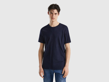 T-Shirt In Linen Blend