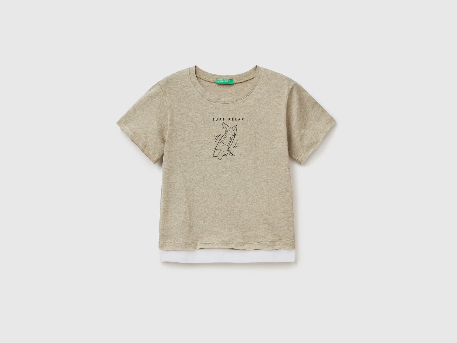 T-Shirt In Marl Cotton