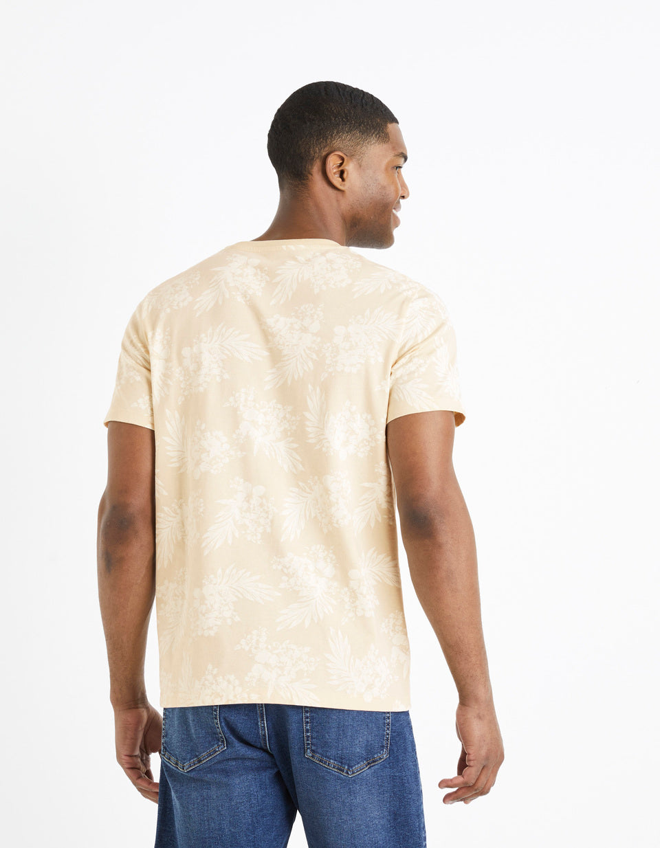 T-Shirt Turtleneck Around 100% Cotton - Beige - 03
