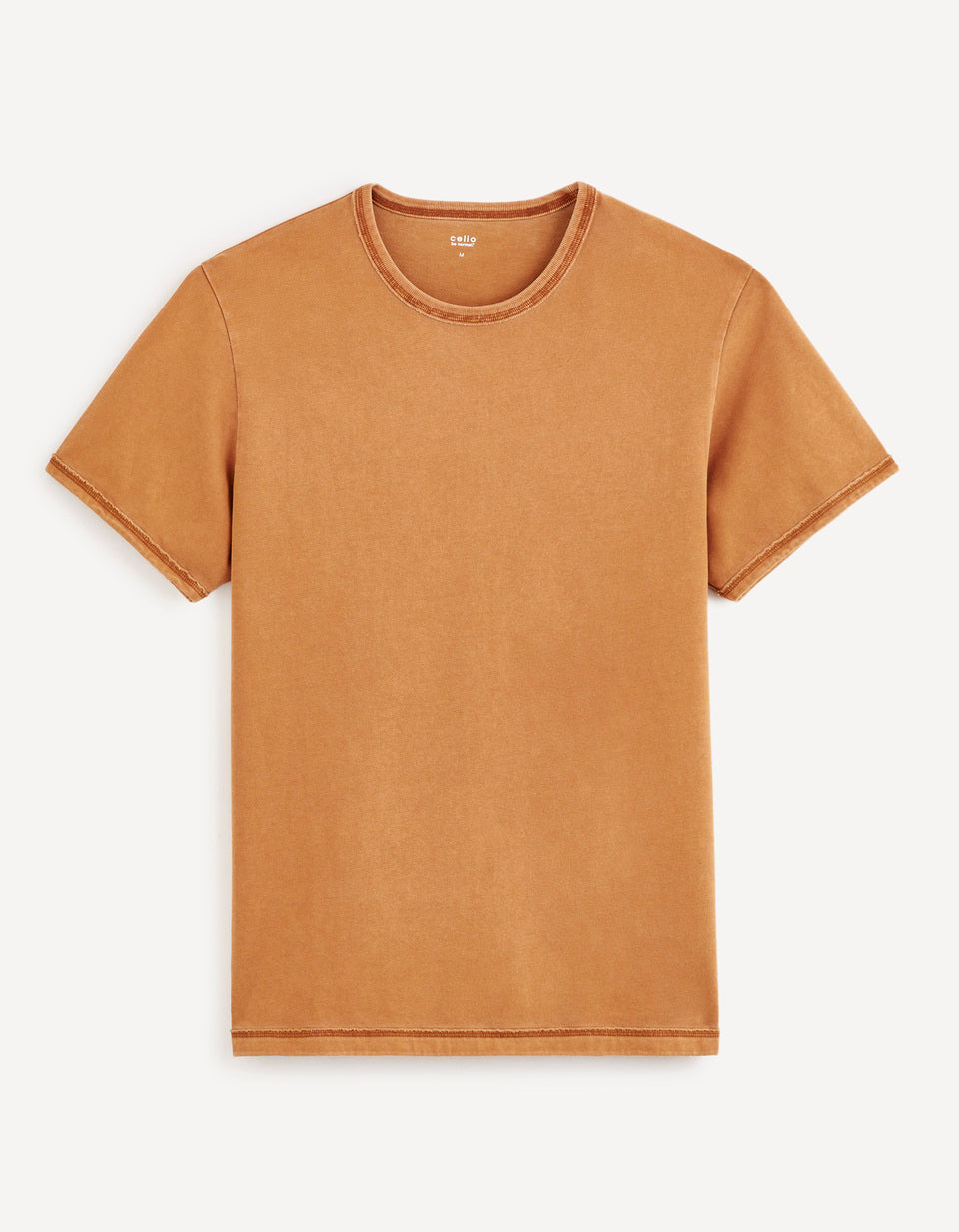 T-Shirt Turtleneck Around 100% Cotton - Camel - 04