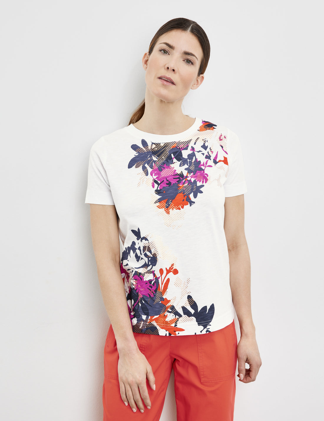 T-Shirt With A Floral Print