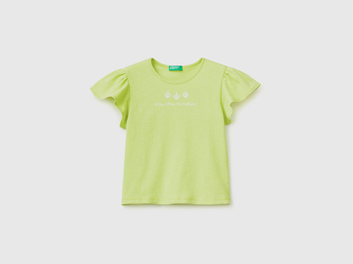 T-Shirt With Linen Blend Print - 01