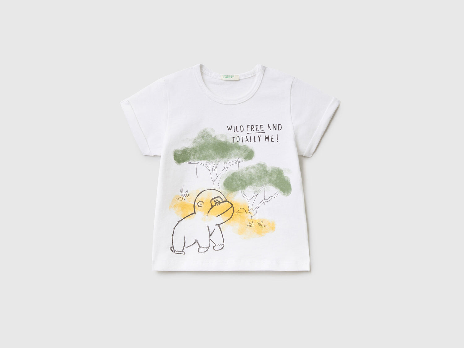T-Shirt With Print In Organic Cotton