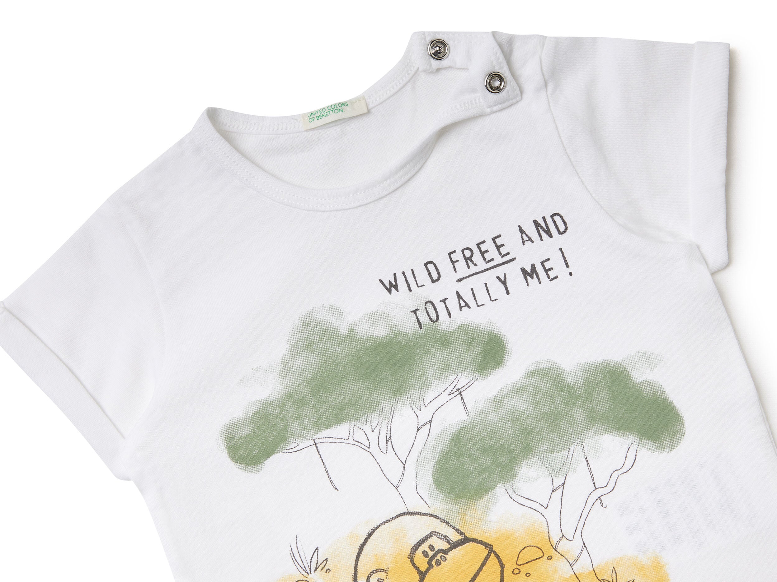T-Shirt With Print In Organic Cotton