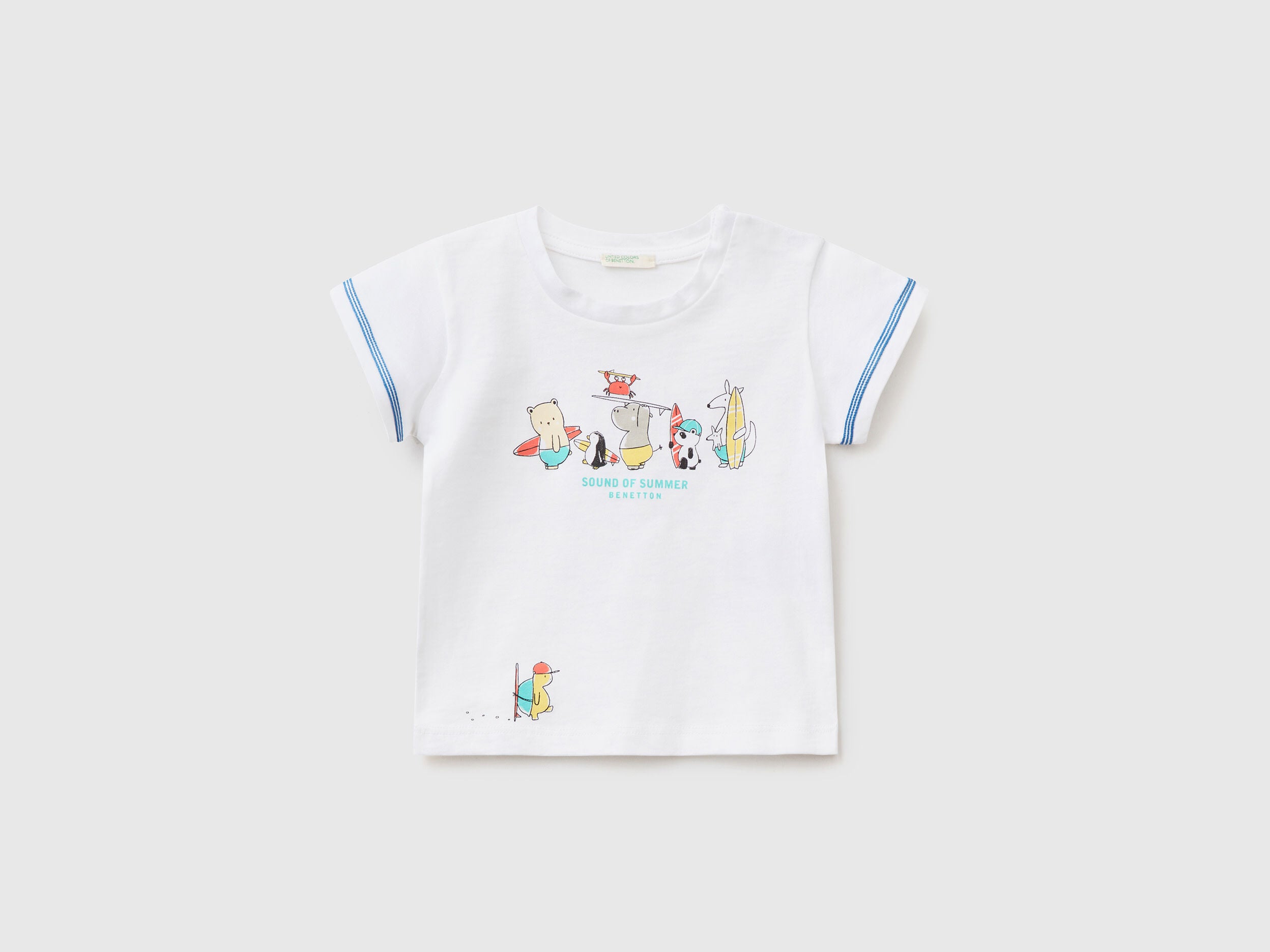 T-Shirt With Print In Organic Cotton