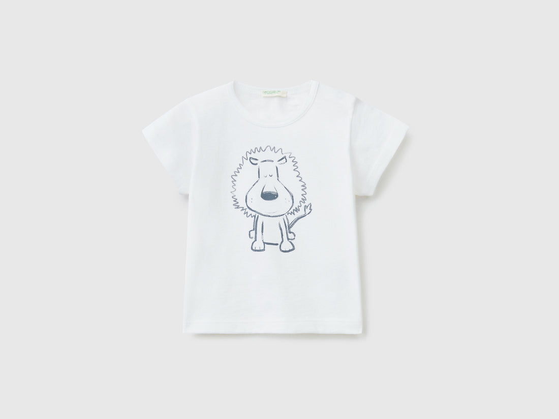 T-Shirt With Print In Organic Cotton