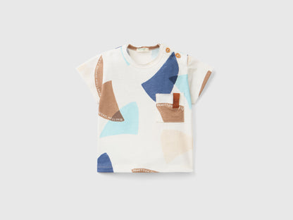 T-Shirt With Sail Print - 01