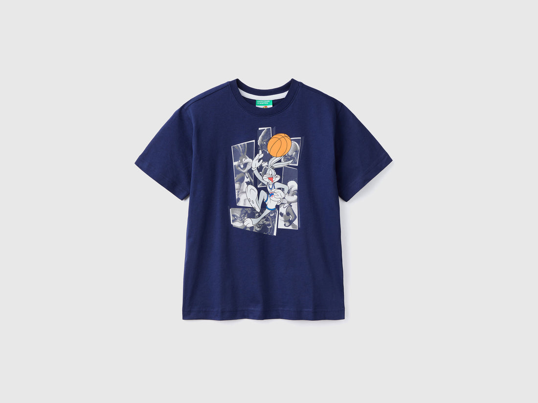 T-Shirt With Space Jam Photo Print - 01