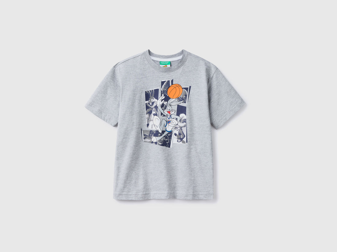 T-Shirt With Space Jam Photo Print - 01