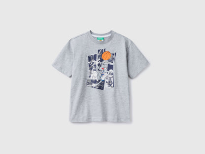 T-Shirt With Space Jam Photo Print - 01