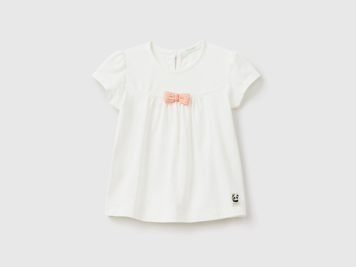 T-Shirt With Striped Bow - 01