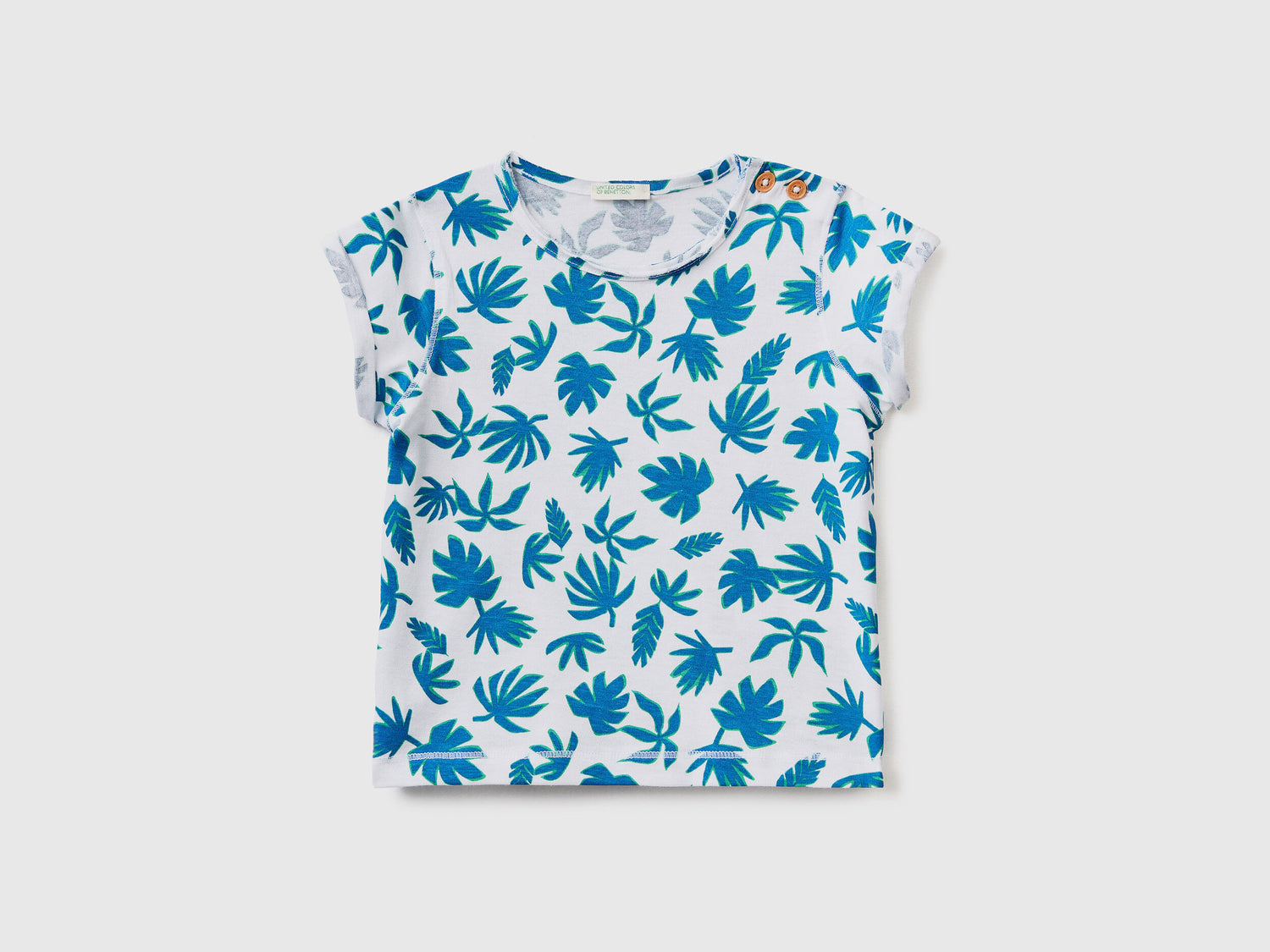 T-Shirt With Tropical Print