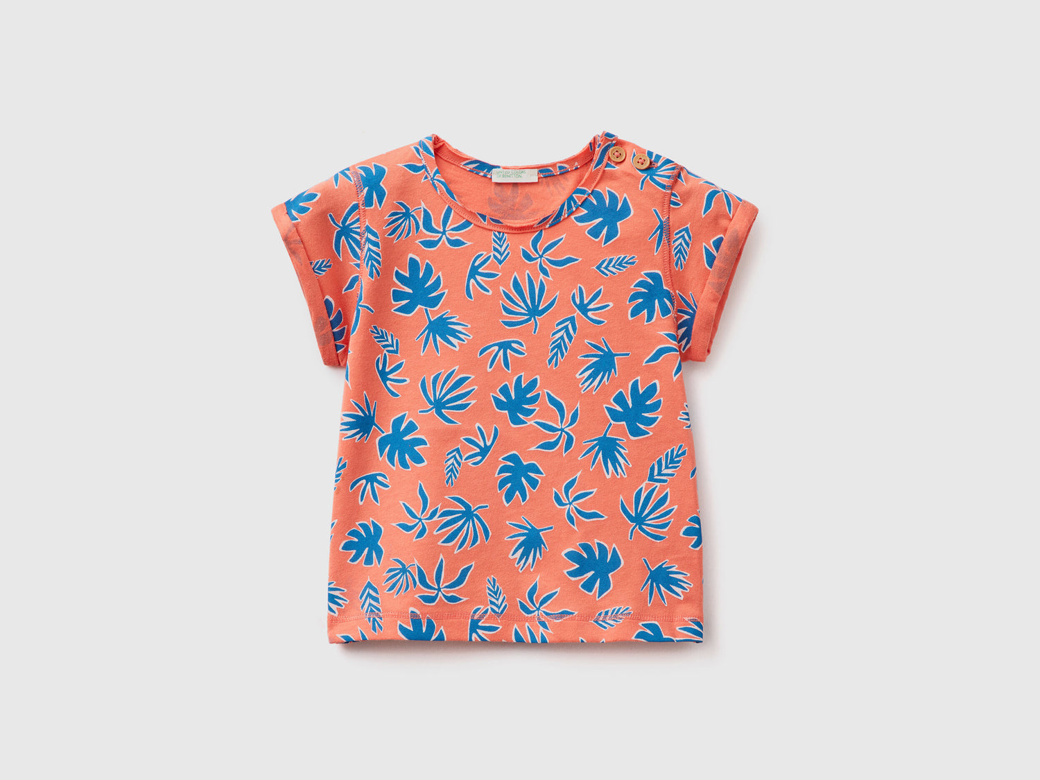 T-Shirt With Tropical Print