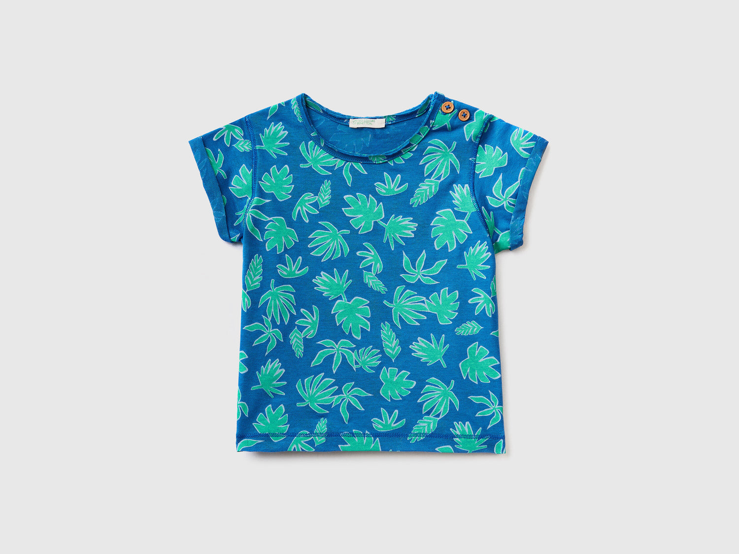 T-Shirt With Tropical Print